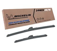 Michelin 40-2616SPBA Pro Plus Lot de 2 balais d'essuie-glace en silicone de 66 et 40,6 cm compatibles avec Toyota, Hyundai, Honda, Kia, Subaru, Nissan, Acura, Ford, Infiniti, Scion, années de