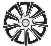 Michelin 92014 Kit d'enjoliveurs Louise, 4 pièces, 38,10 cm (15 pouces) avec système réflecteur N.V.S., argentés/noirs