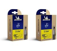 MICHELIN A3 Airstop Camera d'aria Unisex Adulto, Nero, 48 mm (Lot de 2)