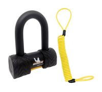 MICHELIN - Antivol Mini U SRA + Cordon de Rappel - Sécurité Moto & Scooter 10/10 - Résistance Coupe-Boulon et Scie - Acier Cémenté - 3 Clés Réversibles - Dimensions Internes 52x85mm - Certifié SRA