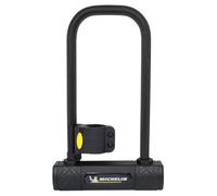 MICHELIN - Antivol U à Clés 245x105mm - Support Inclus - Protection Soft Touch - Cadenas Avec Couvercle Anti-Poussière - Compatible Tous Vélos - Sécurisez Cadre et Roue - Poids Léger 1,3kg