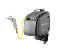 MICHELIN - CA-MBL-GO2 - Compresseur d’Air Monobloc 1.5HP - Avec Enrouleur Automatique 10m - Pistolet de Soufflage Inclus - 160 l/min 8 BAR - Sans Huile - Fixation Murale Plug & Play