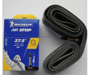 Michelin - Chambre À Air Air Stop B4 27,5/1,9-2,50/48-62-584 Presta 40mm - NEUF