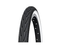 Pneu ville michelin city junior 400a etrto 340 tubetype rigide noir blanc