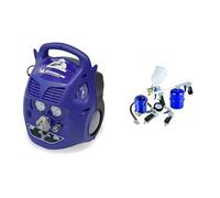 MICHELIN Compresseur d'Air Portatif MCX6U - Cuve 6 Litres - Sans Huile - Moteur 1.5 cv - Pression Maximale 8 bar - Débit d'Air 160 l/min - 9.6 m³/h & MICHELIN Kit Air Comprimé - 5 Pièces