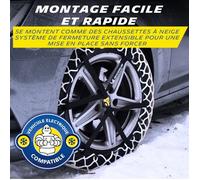Chaînes neige - MICHELIN - Easy Grip Limited E5 - Noir