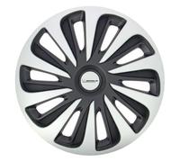 Michelin Enjoliveurs 009121 NVS 3D – Set de 4 pour jantes 14 pouces Noir/Gris effet carbone