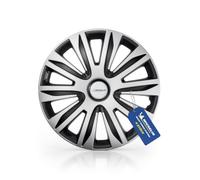Michelin Enjoliveurs 14 Pouces Universels Ensemble de 4 pour Voiture Plastique ABS Noir/Argent