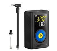 MICHELIN Gonfleur de pneu sans fil, compresseur d'air portable, 150 psi, 5200 mAh double batterie, arrêt automatique, écran LED, pour voitures, motos et vélos