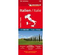 Michelin Italien: Straßen- und Tourismuskarte 1:1.000.000