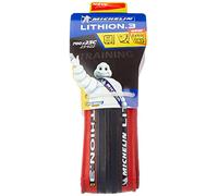 MICHELIN Lithion3 Pneu de vélo Route Mixte, Rouge, 700 x 23C