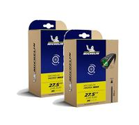 MICHELIN - Lot de 2 Chambres à Air - B6 Protek Max 27,5" 2.45-3.00 (62/77-584) Valve Schrader 48mm - Anti-Crevaison avec Liquide Auto-Réparant - VTT MTB Compétition Line