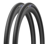 MICHELIN - Lot de 2 pneus VTT/Gravel Power Adventure Competition Line 700C TLR TS - Pneus Mixtes Route et chemins - Coloris Classic ou Dark