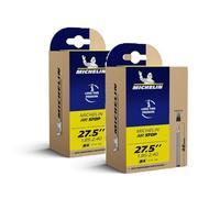 MICHELIN - Lot de Deux Chambres à Air AIRSTOP - Excellente Résistance aux Crevaisons - Idéale pour Vélos City, Route et Piste, VTT, remorque