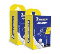 MICHELIN - Lot de Deux Chambres à Air AIRSTOP - Excellente Résistance aux Crevaisons - Idéale pour Vélos City, Route et Piste, VTT, remorque