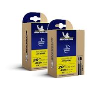 MICHELIN - Lot de Deux Chambres à Air AIRSTOP - Excellente Résistance aux Crevaisons - Idéale pour Vélos City, Route et Piste, VTT, remorque