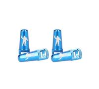 MICHELIN - Lot de Deux Paires de Bouchons de valves Presta - Pneus de vélo - Démonte-obus intégrés - Accessoire vélo Tout Terrain, de Montagne, de Route, de Course, Pliant