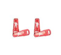 MICHELIN - Lot de Deux Paires de Bouchons de valves Presta - Pneus de vélo - Démonte-obus intégrés - Accessoire vélo Tout Terrain, vélo de Montagne, vélo de Route, vélo de Course, vélo Pliant - Rouge