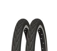MICHELIN - Lot de Deux Pneus Tringles Rigides - Noir - Access Line - Adhérence et Longévité - pour Usage Quotidien