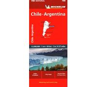 Michelin Map Chile Argentina Motoring and Tourist