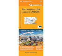 Michelin Map USA Northeast, Canada East.