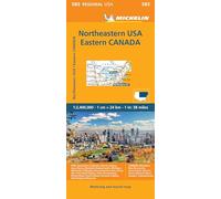 Michelin Map USA Northeast, Canada East.