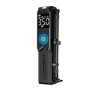 MICHELIN - Mini Compresseur USB-C Rechargeable - Sans Fil et Compact - Grand Écran Digital Rétro-éclairé - Torche LED - Batterie Lithium 2600mAh - Adaptateur Presta - Idéal Voiture Moto Vélo Ballons