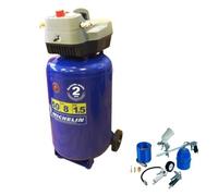 MICHELIN Mvx50 Compresseur 50 Litres 1,5 CV 8 bars + Kit de 8 accessoires