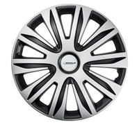 Michelin MX-ABS Lot de 4 enjoliveurs universels en Plastique ABS Noir/argenté 15"