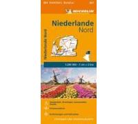 Michelin Niederlande Nord. Straßen- Und Tourismuskarte 1:200.000