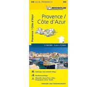 Michelin Provence - Cote d'Azur: Straßen- und Tourismuskarte 1:150.000