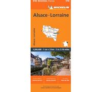 Michelin Regional France Alsace, Lorraine Map