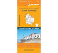 Michelin Carte régionale France – Nord‑Pas‑de‑Calais, Picardie