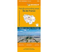 Michelin Regional France Paris and Surrounding Areas Map