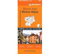 Michelin Regional France Rhone-alps Map