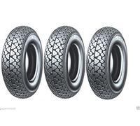 Michelin - S83 - Lot de 3 pneus 3,50 10 51J TL pour Piaggio Ape 50
