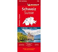 Michelin Schweiz 1:400 000: Straßen- und Tourismuskarte