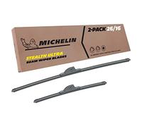Michelin Stealth Ultra Lot de 2 balais d'essuie-glace 26 et 16 pouces pour certains modèles Volskwagen, Skoda, Seat, BMW, Audi, modèles (19-2616SUBA)