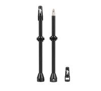 MICHELIN - Valve Tubeless 100mm Paire Noir - Compatible avec la Plupart des Jantes - Aluminium - Anti-Obstruction - Outil de Retrait d'obus Inclus - Installation Facile