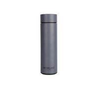 Michelino 0.5L Thermos en acier inoxydable avec indicateur de température Double paroi Distributeur de boissons Pichet isolant Pot à café Théière Gris