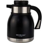 Michelino 1.2L Thermos à double paroi Distributeur de boissons Pot isolant Pot à café Théière Noir
