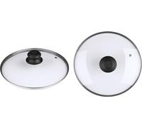 Michelino couvercle en verre pour poêles/casseroles 24 cm avec sortie vapeur & poignée plastique