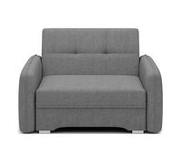 Michelle - fauteuil convertible avec coffre en velours - Gris