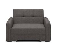 Michelle - fauteuil convertible avec coffre en velours - Gris foncé
