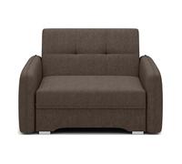 Michelle - fauteuil convertible avec coffre en velours - Marron