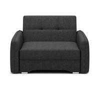 Michelle - fauteuil convertible avec coffre en velours - Noir