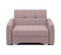 Michelle - fauteuil convertible avec coffre en velours - Rose