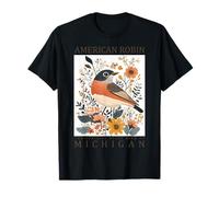 Michigan American Robin State Bird Souvenir de Voyage T-Shirt