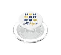 Michigan Coquette Bow pour Filles PopSockets PopGrip pour MagSafe