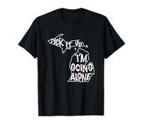 Michigan Euchre Pick It Up I'm Going Alone Jeu de Cartes T-Shirt